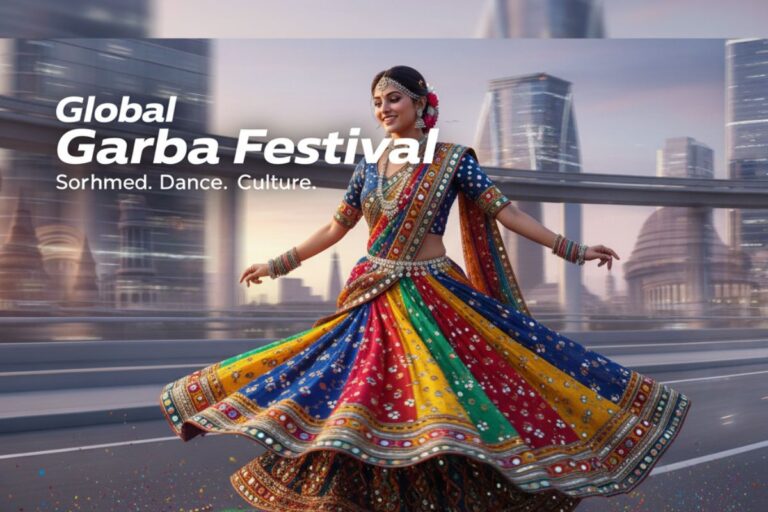 Global Garba Festival Saree