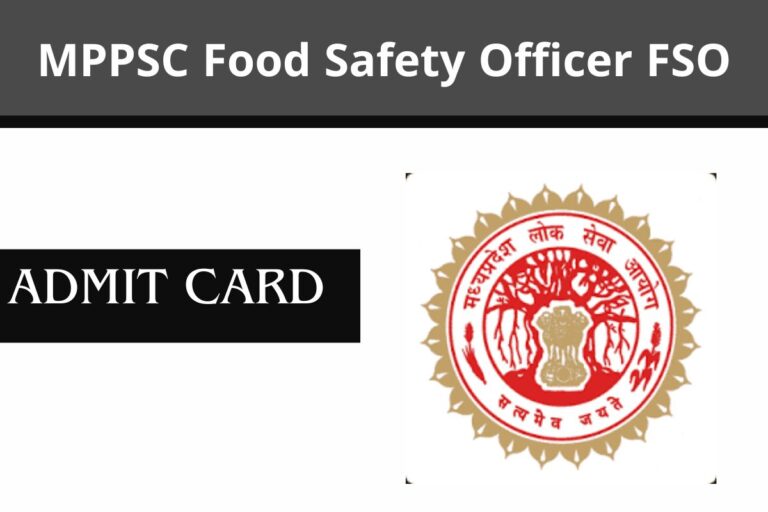 MPPSC Food Safety Officer FSO